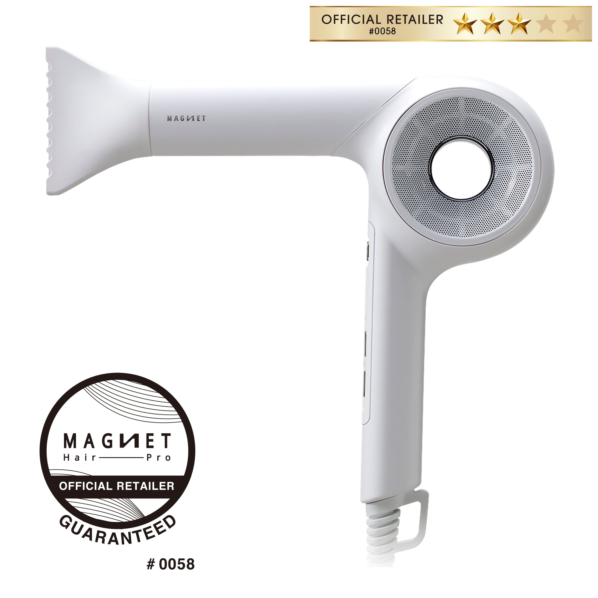 ホリスティックキュア マグネットヘアプロ ドライヤーゼロ ホワイト